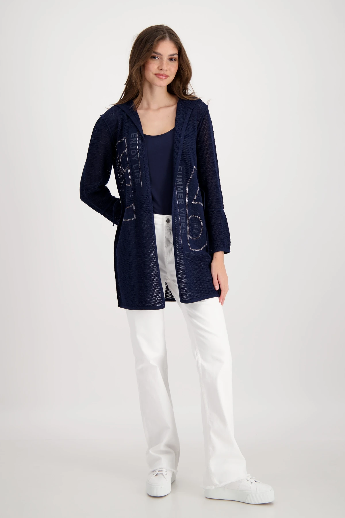 Monari Jacke Strick Schrift 10711179 – Bild 4