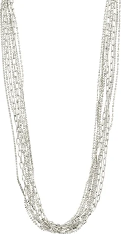 Pilgrim LILLY Halskette, Versilbert 10700197