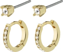 Pilgrim MILLE Ohrringe 2-in-1-Set, Vergoldet 10700273