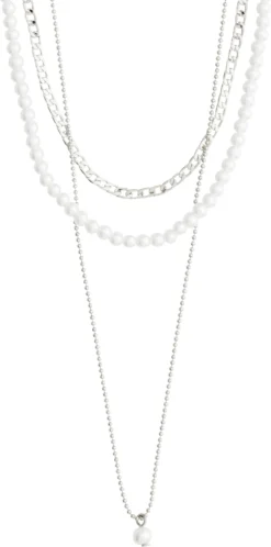 Pilgrim BAKER Halskette 3-in-1-Set, Versilbert 10714396