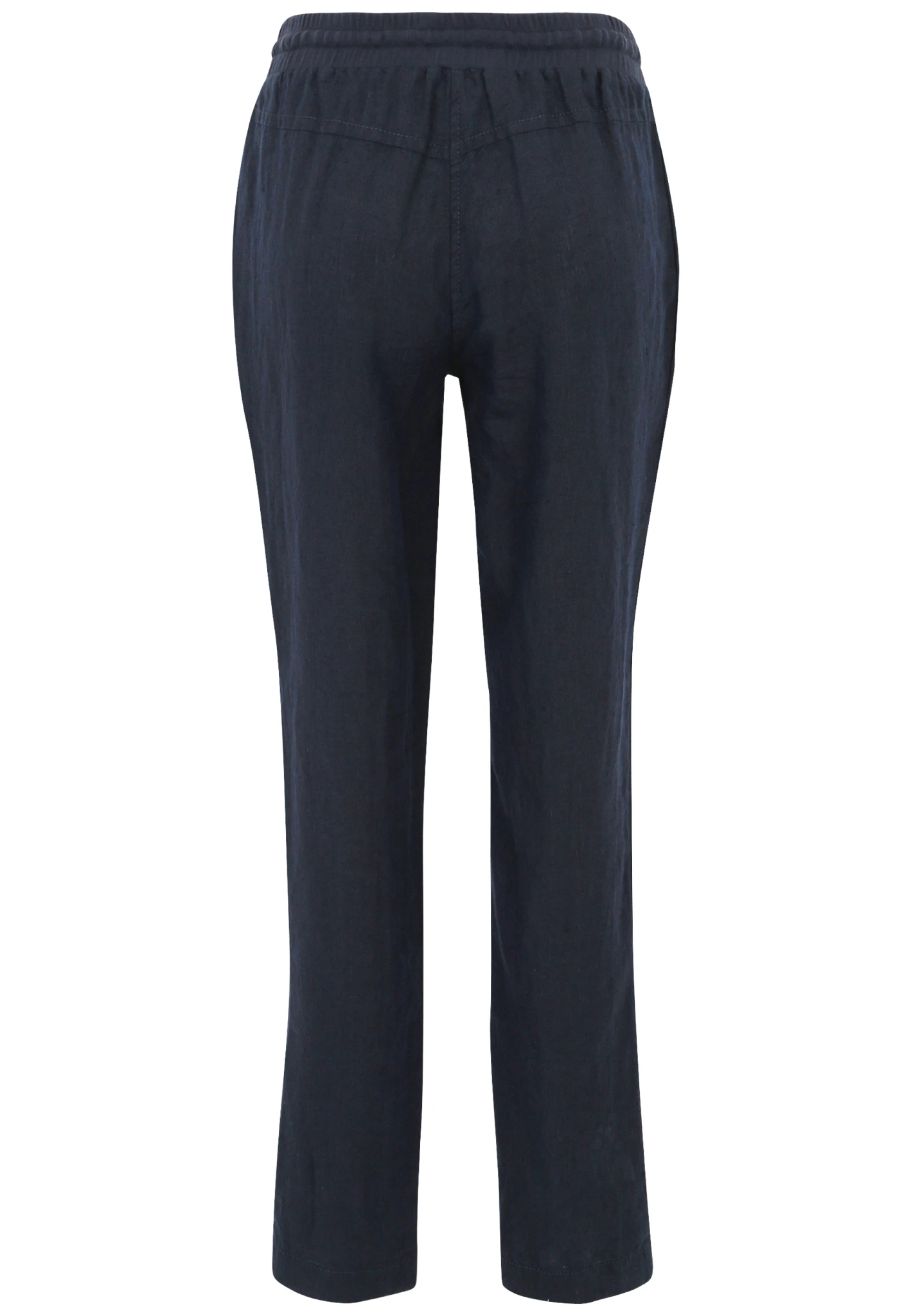 Doris Streich Leinen-Hose Mit Elastischem Bund, Reißverschluss-Taschen Und Tunnelzug 10616393 – Bild 2