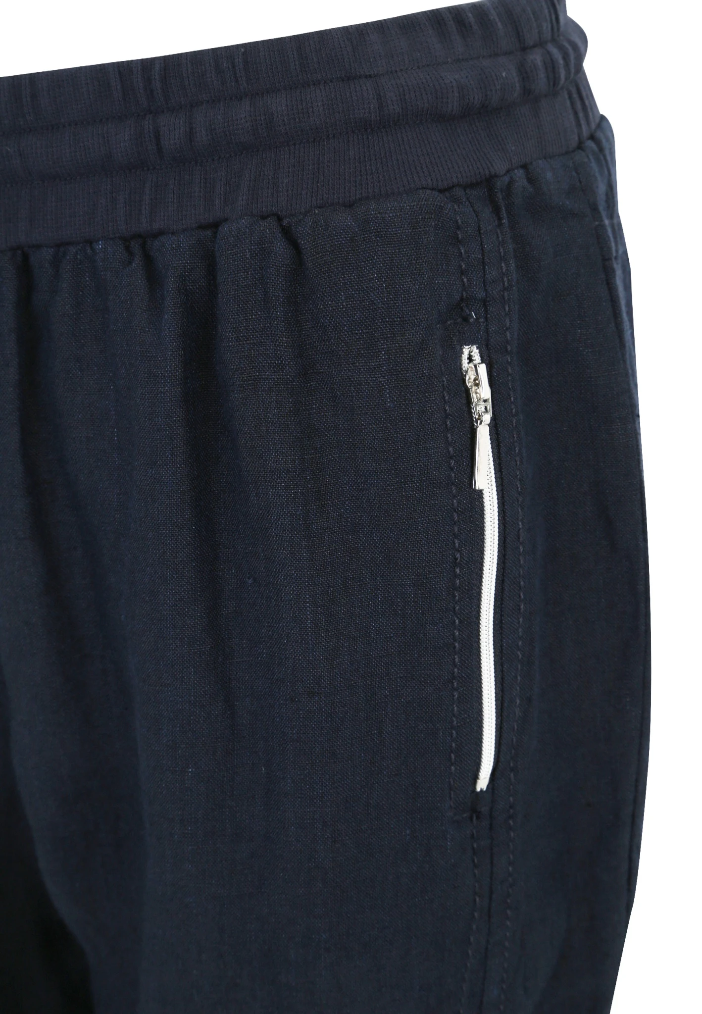 Doris Streich Leinen-Hose Mit Elastischem Bund, Reißverschluss-Taschen Und Tunnelzug 10616393 – Bild 3
