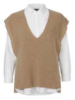 Via Appia Due Weicher Pullunder Mit Zierknöpfen 10639434